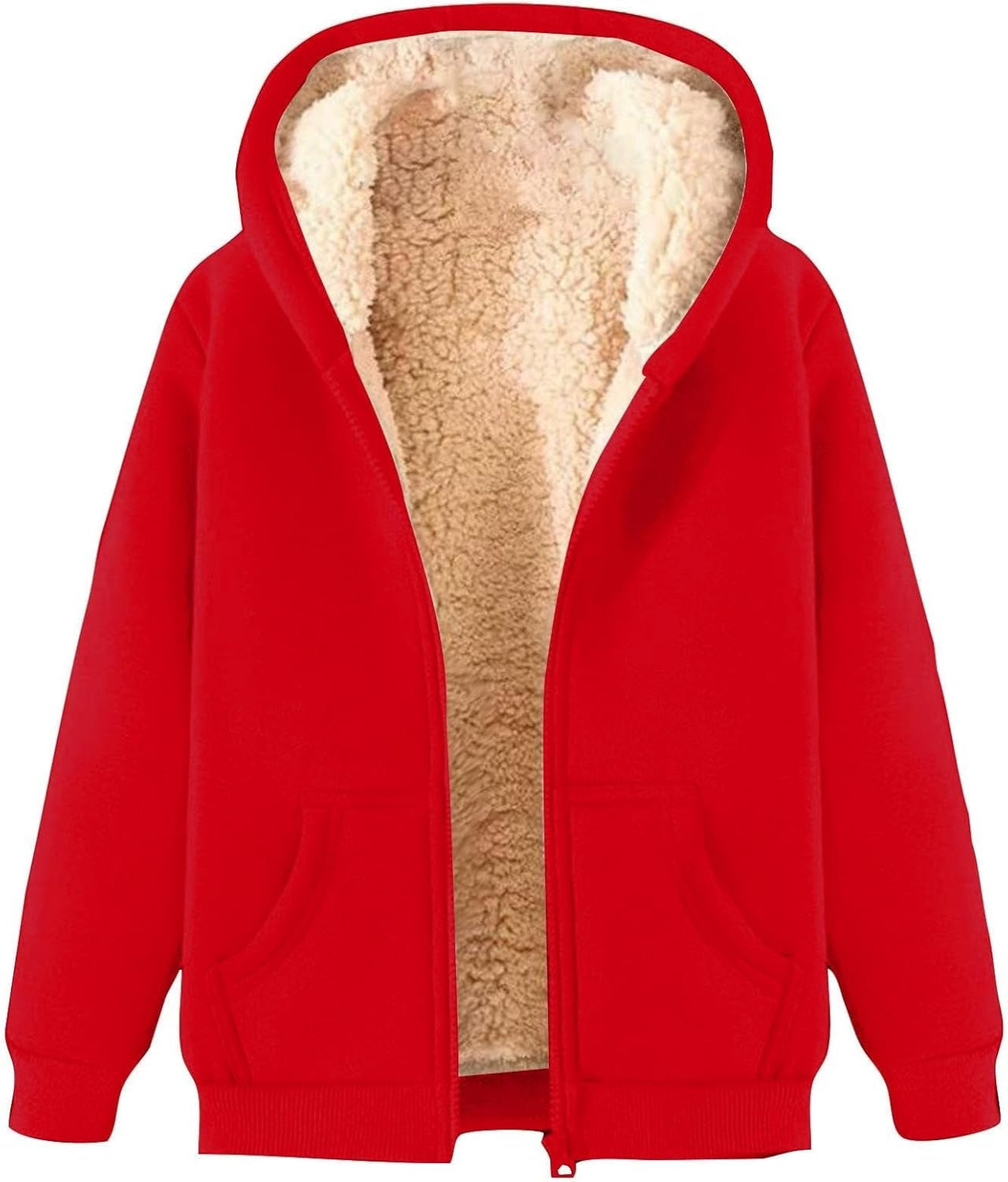Women’s Fleece Hoodie in Relaxed Zip-Up Style | Warm Casual Sweatshirt