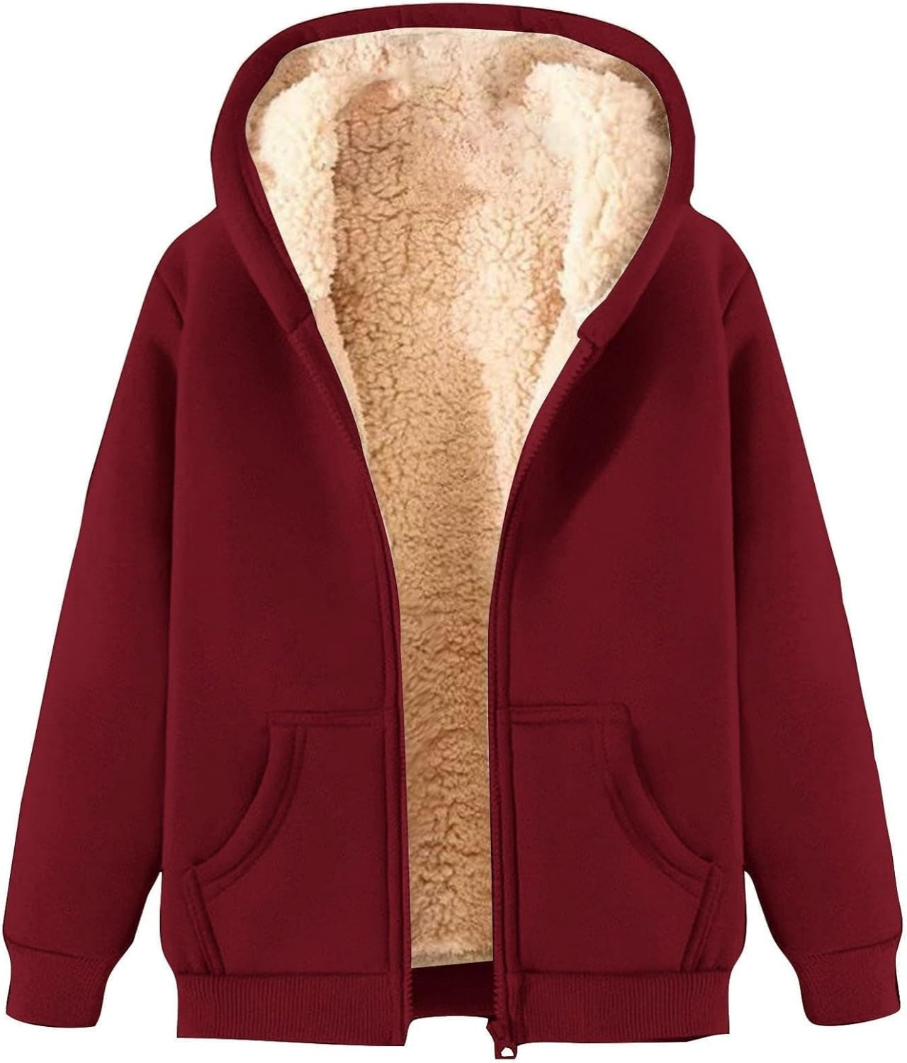 Women’s Fleece Hoodie in Relaxed Zip-Up Style | Warm Casual Sweatshirt