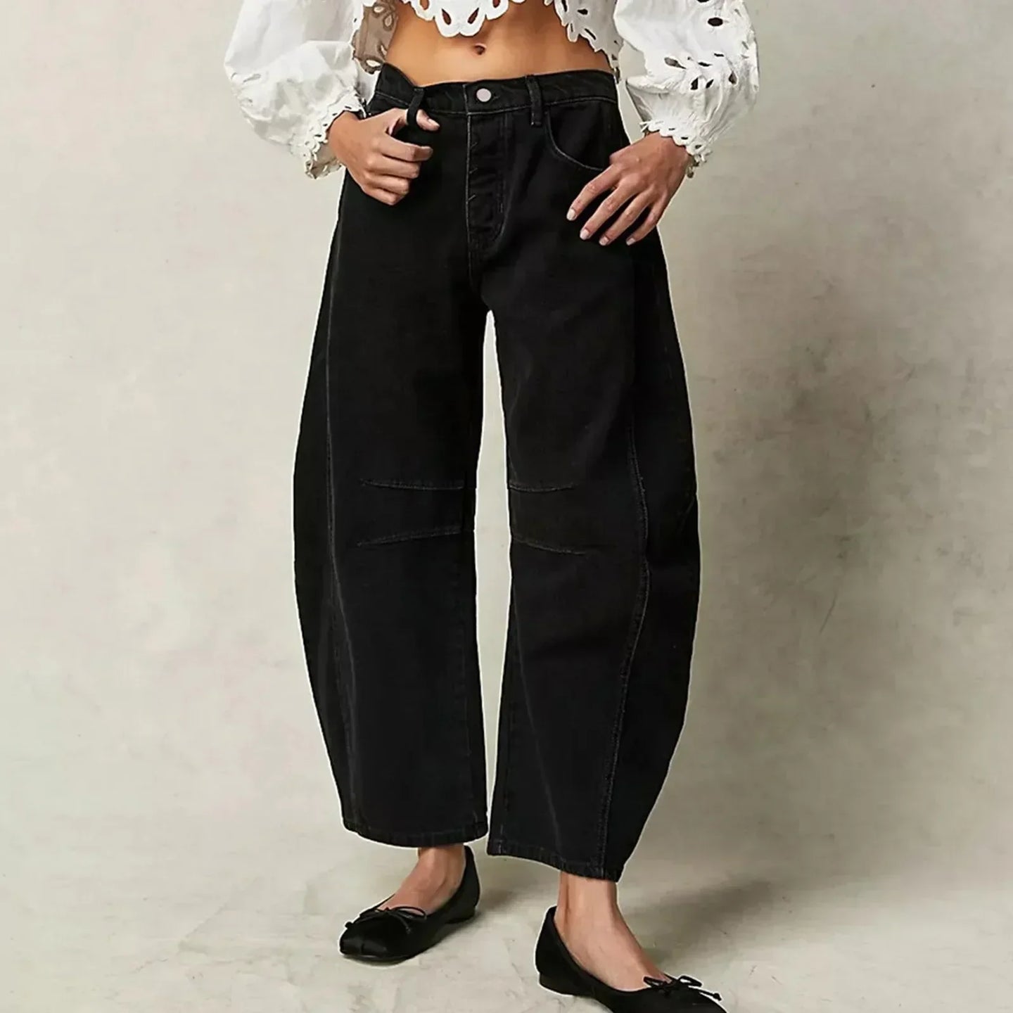 Women’s Wide Leg Jeans in Modern Relaxed Fit | Flattering Casual Trousers